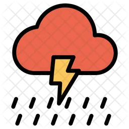 Rain Lightning  Icon