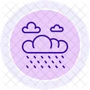Rain On Field Rain Field Icon