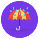 Rain Protection Umbrella Brolley Icon