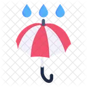 Rain Protection Umbrella Brolley Icon