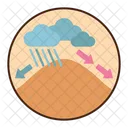 Rain Shadow Desert Rain Weather Icon