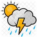 Rain Storm Lightning Rain Icon