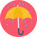 Rain Umbrella Autumn Drops Icon