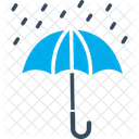 Rain Umbrella Autumn Drops Icon