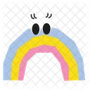 Rainbow Arch Semicircle Icon