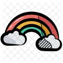 Rainbow Forecast Cloud Icon