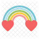 Rainbow Peace Friendship Icon