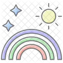 Rainbow Lineal Color Icon Icône