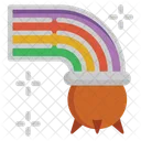 Rainbow St Patricks Day Potful Icon