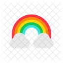 Rainbow Cloud Color Icon