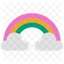 Weather Rainbow Cloud Icon