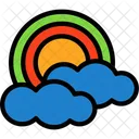 Rainbow Color Spectrum Meteorological Phenomenon Icon