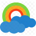 Rainbow Color Spectrum Meteorological Phenomenon Icon