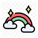 Rainbow Colorfull Cloud Icon