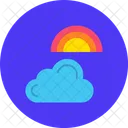 Rainbow Weather Cloud Icon