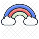 Rainbow Weather Cloud Icon
