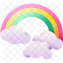 Rainbow Weather Cloud Icon