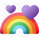 Rainbow Weather Cloud Icon