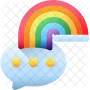 Rainbow Weather Cloud Icon