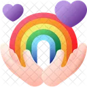 Rainbow Weather Cloud Icon