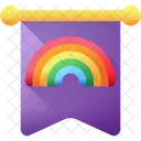 Rainbow Weather Cloud Icon