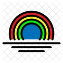 Weather Rainbow Sky Icon
