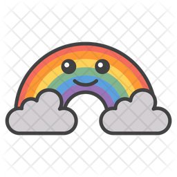 Download Free Rainbow Emoji Icon Of Colored Outline Style Available In Svg Png Eps Ai Icon Fonts