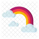 Rainbow Sky Cloud Icon