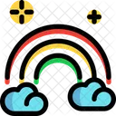 Rainbow Cloud Sky Icon
