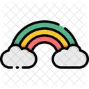 Rainbow Color Ful Cloud Icon