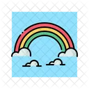 Rainbow Colorful Sky Icon