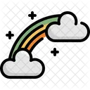 Rainbow Cloud Saint Patricks Day Icon