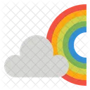 Cloud Rainbow Weather Icon
