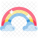 Rainbow Cloud Sky Icon