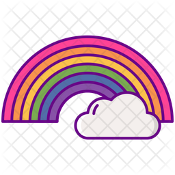 Rainbow Icon Of Colored Outline Style Available In Svg Png Eps Ai Icon Fonts