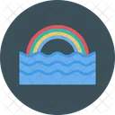 Rainbow Colors Ocean Icon