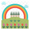 Rainbow Nature Field Icon