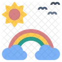 Rainbow Cloud Clearsky Icon
