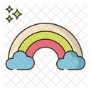 Rainbow Cloud Weather Icon