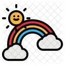 Rainbow Sun Weather Icon