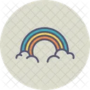 Rainbow Sun Cloud Icon