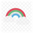 Rainbow Cloud Nature Icon