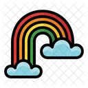 Rainbow Cloud Nature Icon