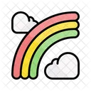 Rainbow Weather Cloud Icon