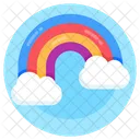 Rainbow Cloud Rainbow Color Spectrum Icon
