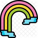 Rainbow Weather Cloud Icon