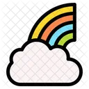 Rainbow Sky Atmospheric Icon