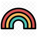 Rainbow Nature Colorful Icon