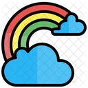 Rainbow Sun Rain Icon