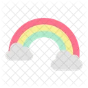Rainbow Cloud Cloudy Icon